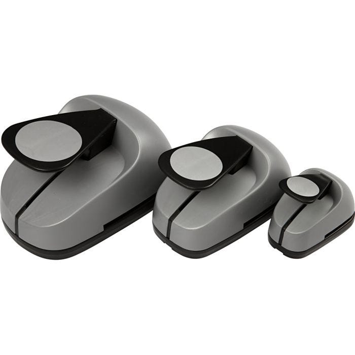 Ponsen set, cirkel, afm 25+49+75 mm, 3 stuk/ 1 doos
