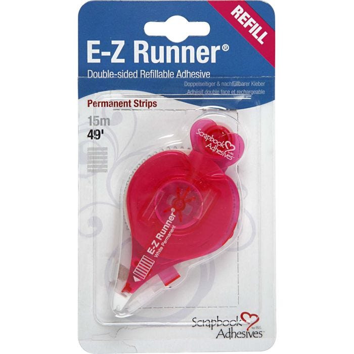 E-Z Runner® - navulling, strips, permanent, B: 8 mm, 15 m/ 1 rol