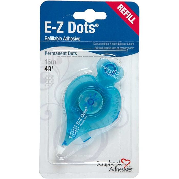 E-Z Runner® - navulling, dots, permanent, B: 8 mm, 15 m/ 1 rol