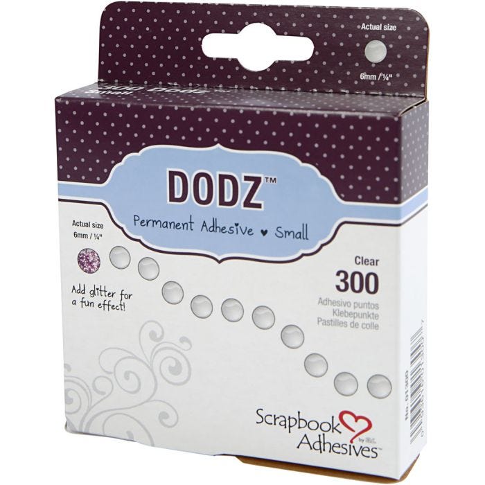Dodz Zelfklevende Dots, d 6 mm, dikte 0,5 mm, 300stuk/ 1 doos