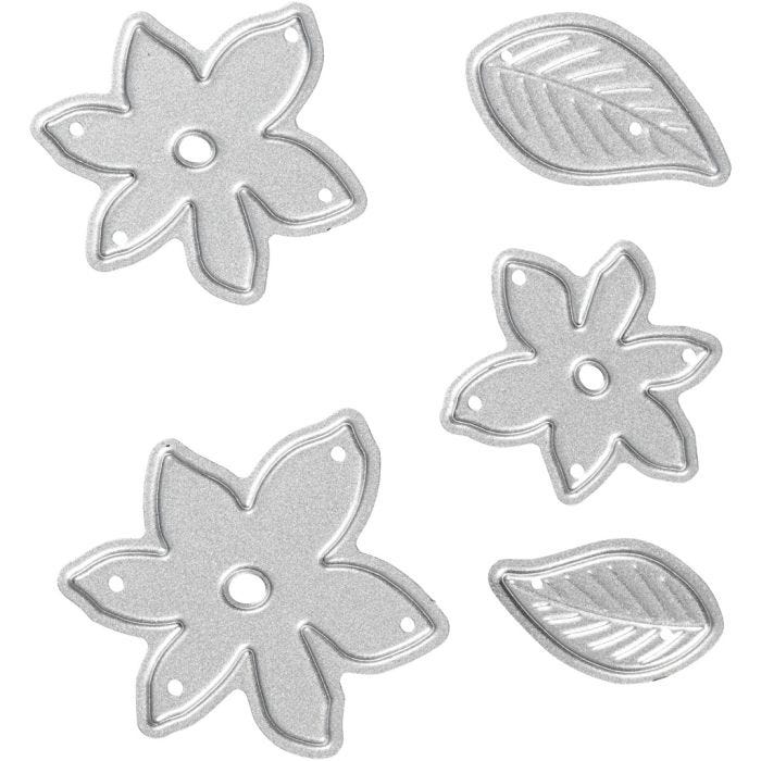 Stans- en embossing mallen, kleine planten, afm 2-5x1,2-5 cm, 1 stuk