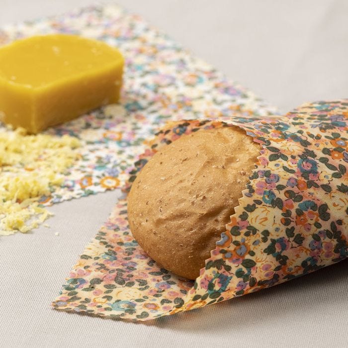 Herbruikbaar lunchpapier van patchwork stof