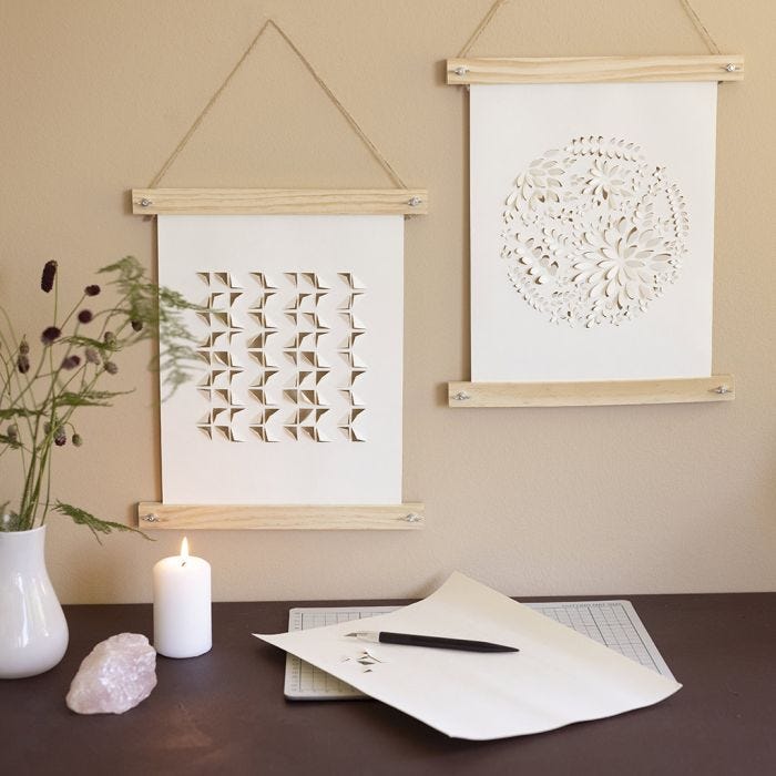 Papierkunst in posterhangers