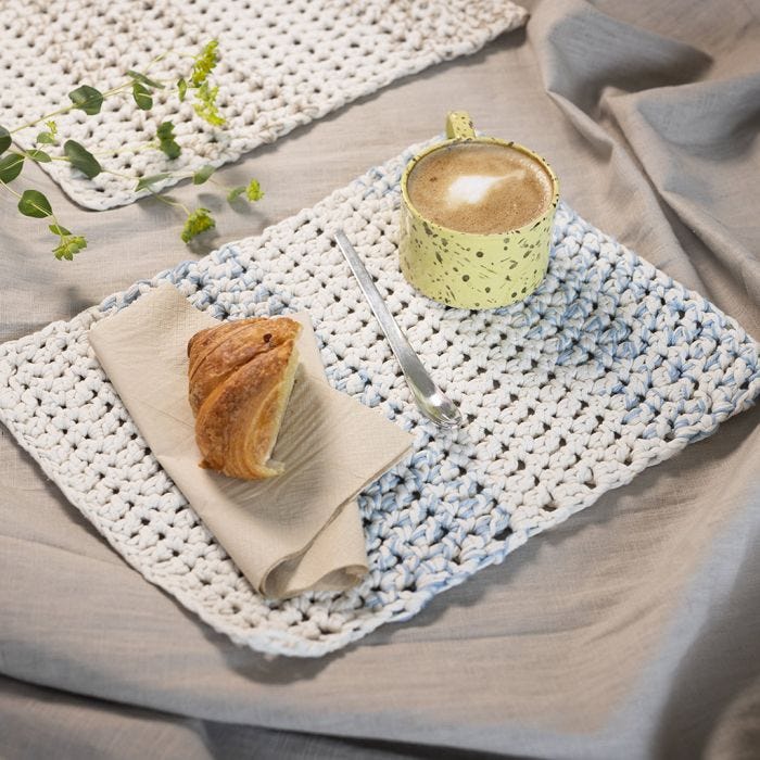 Gehaakte grote placemat