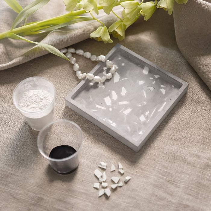 Dienblad met terrazzo