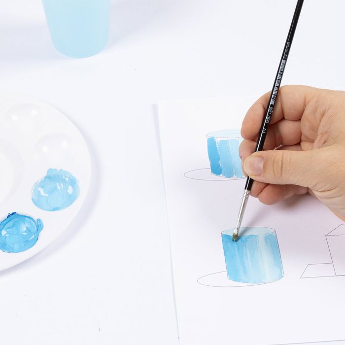 Zo creëer je 3D- en schaduweffecten met gouacheverf