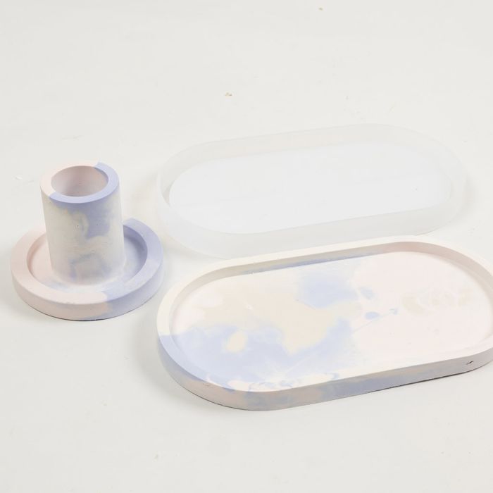 Zo maakt u een driekleurig marmereffect bij het gieten