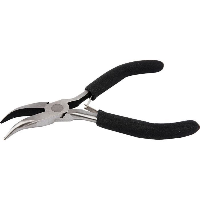 Gebogen punttang, L: 12,4 cm, 1 stuk