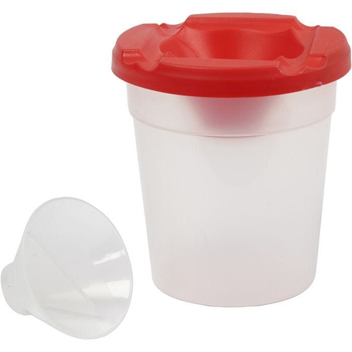 Niet-knoeien pot, H: 8,5 cm, d 8 cm, 250 ml, 15stuk/ 1 doos
