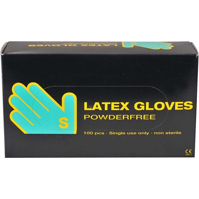 Latex handschoenen, afm small , 100 stuk/ 1 doos