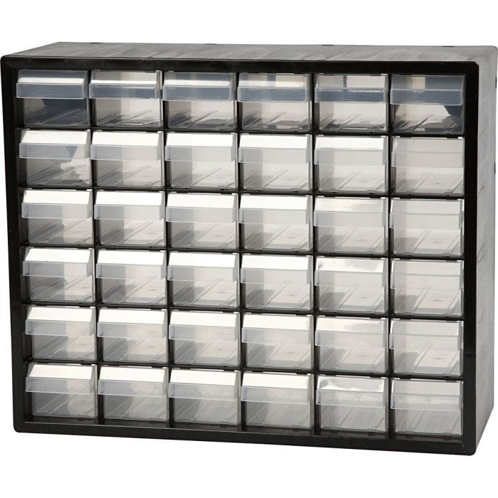 Opbergsysteem, afm PC 36, afm 33x40,7x14,1 cm, gatgrootte 60x50 mm, 1 set