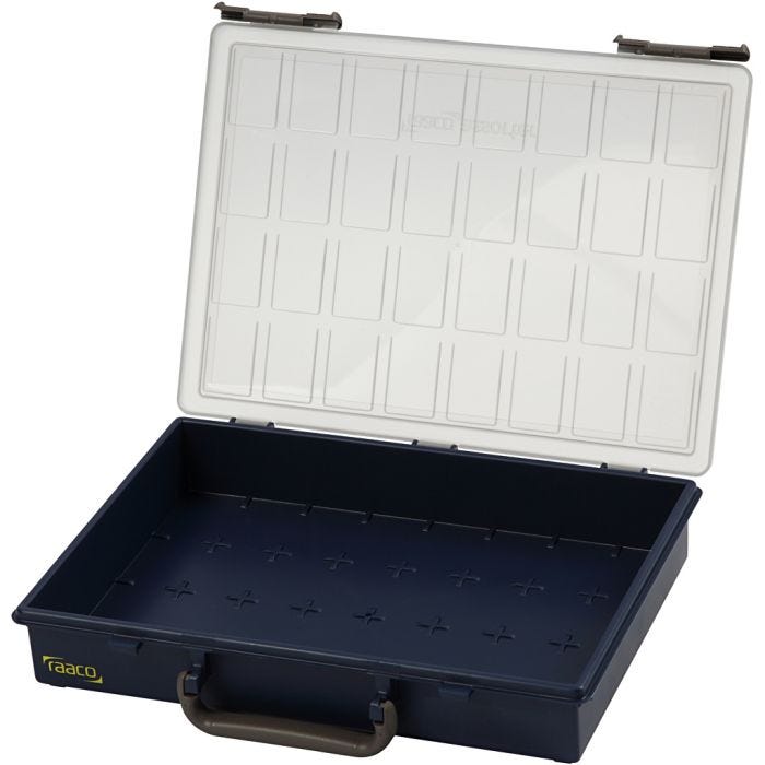 Opslag box, zonder losse inzet boxen, H: 8 cm, afm 33,8x26,1 cm, 1 stuk