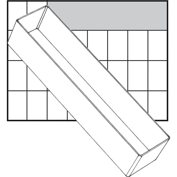 Inzet Box, H: 47 mm, afm 235x55 mm, 1 stuk