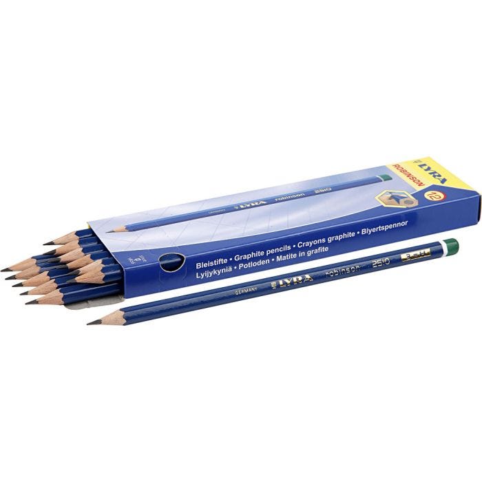 Robinson Potloden, d 6,8 mm, H, vulling 2 mm, 12 stuk/ 1 doos
