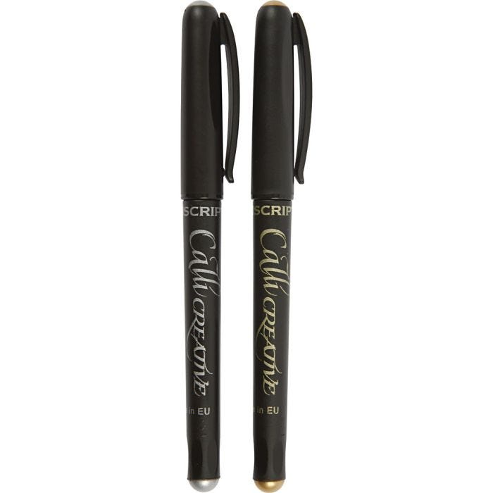Kalligrafeer Stiften, dikte 2.4 mm, 2 stuk/ 1 doos