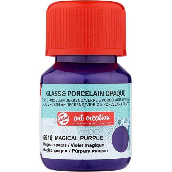 Keramiek- en porseleinverf, paars, 30 ml/ 1 fles