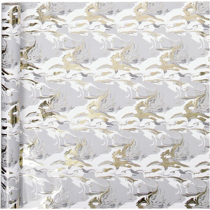 Inpakpapier, swirl, B: 50 cm, 80 gr, 3m/ 1 rol