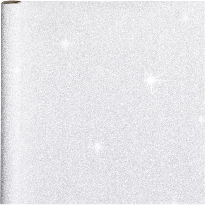 Inpakpapier, B: 50 cm, 80 gr, zilver, 3m/ 1 rol