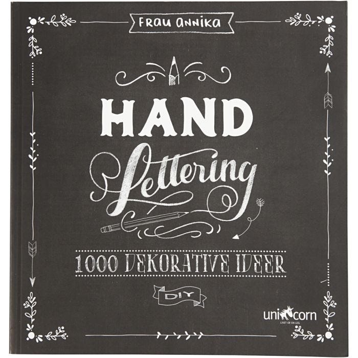 Handlettering - 1000 Ideeën, afm 22x23 cm, dikte 2 cm, Aantal pagina's 143, 1 stuk