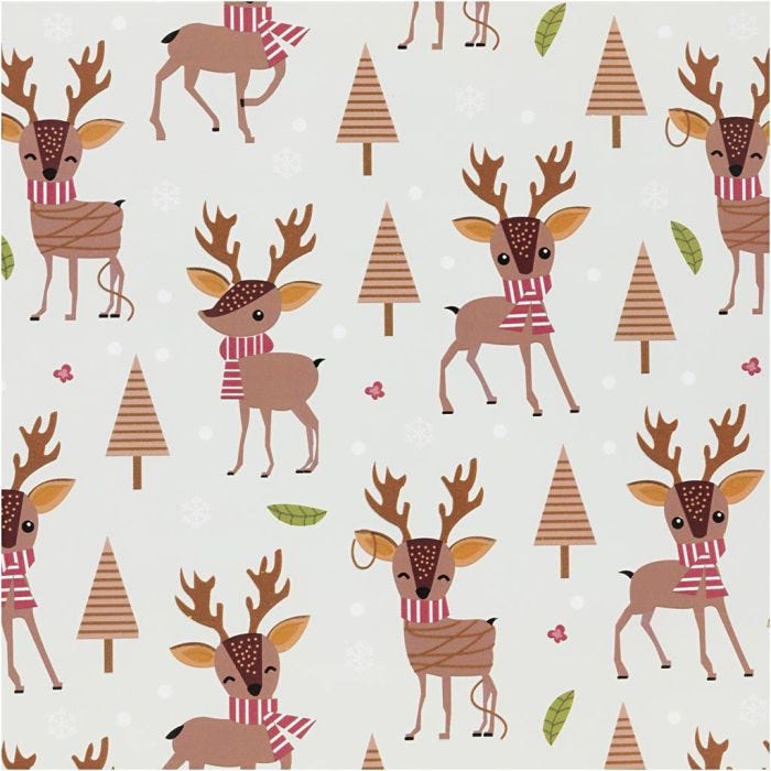 Inpakpapier, Bambi, B: 50 cm, 80 gr, ice blue, 100 m/ 1 rol