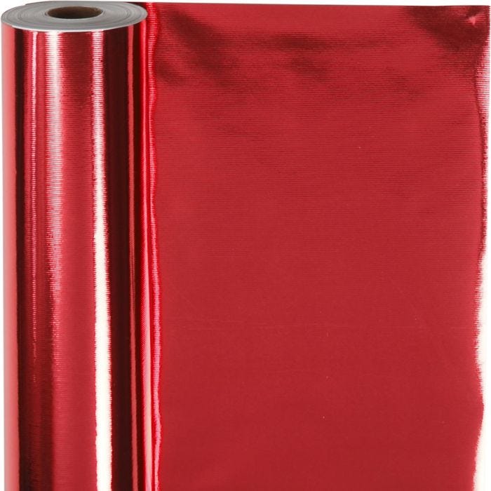 Cadeaupapier, B: 50 cm, 65 gr, rood, 100m/ 1 rol