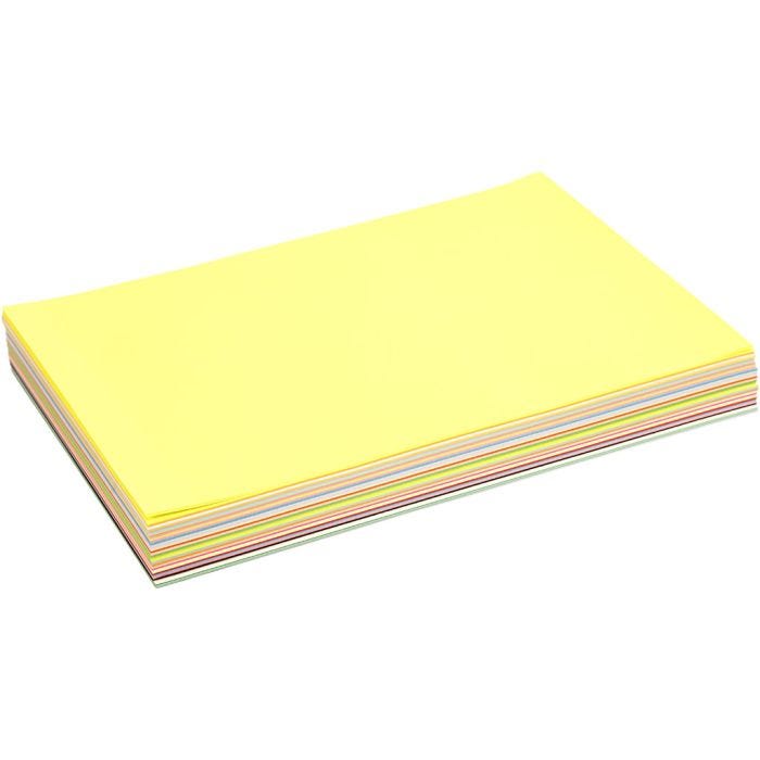 Creatief Papier, A4, vel 210x297 mm, 80 gr, diverse kleuren, 280div vellen/ 1 doos
