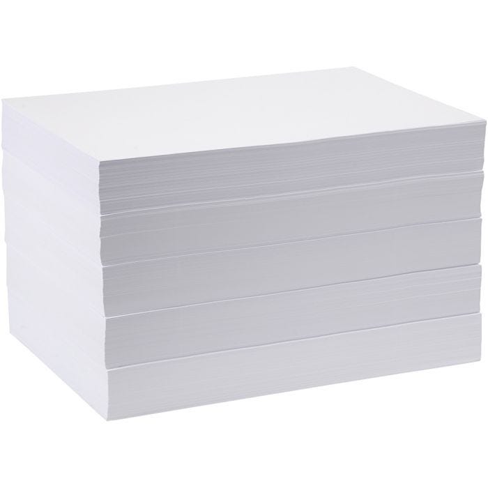 Tekenpapier, A3, vel 297x420 mm, 80 gr, wit, 5x500 vel/ 1 doos
