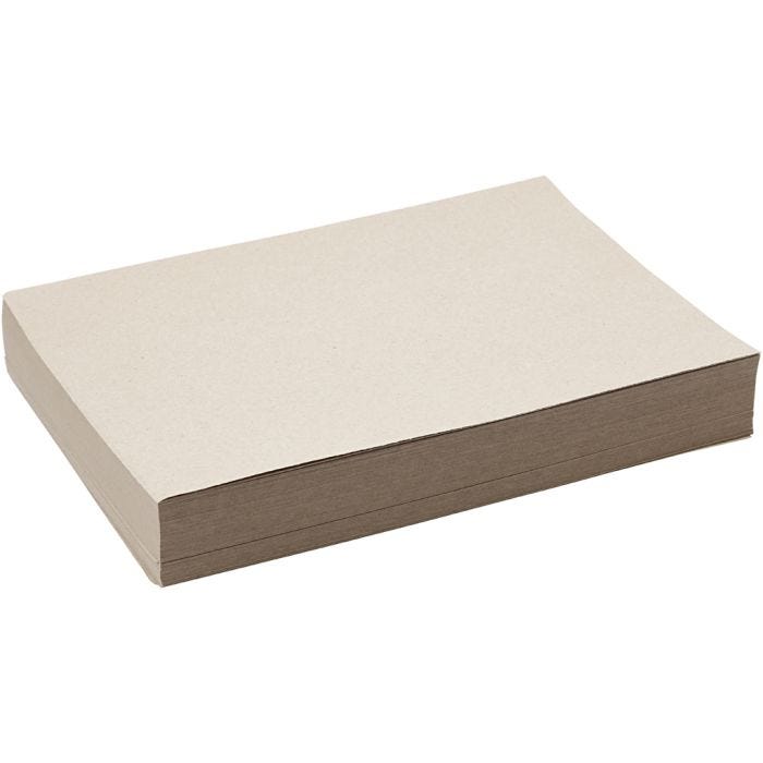 Recycled papier, A4, vel 210x297 mm, 100 gr, grijs bruin, 250vel/ 1 doos