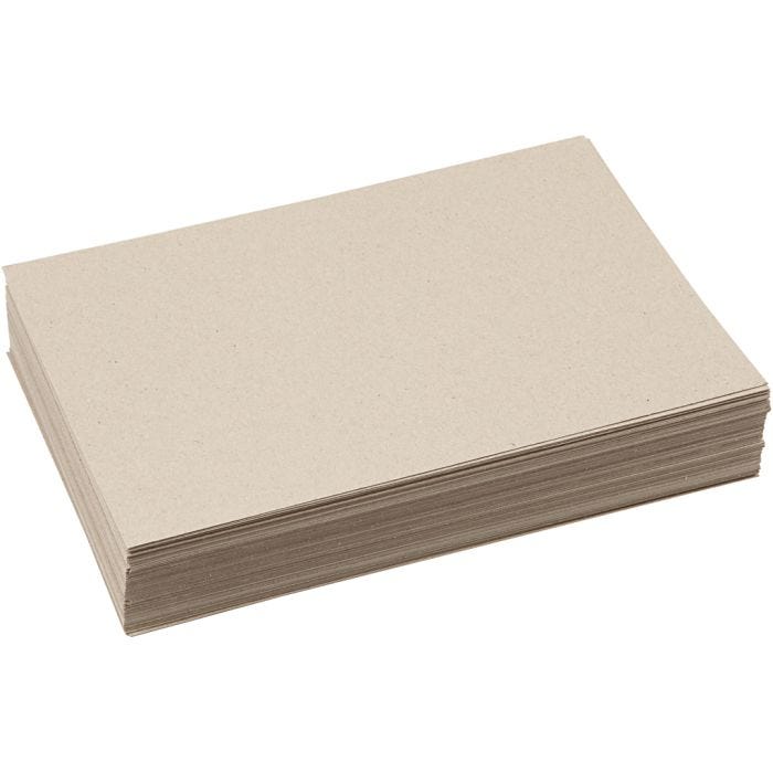 Gerecycled Karton, A4, vel 210x297 mm, 225 gr, grijs bruin, 125 vel/ 1 doos