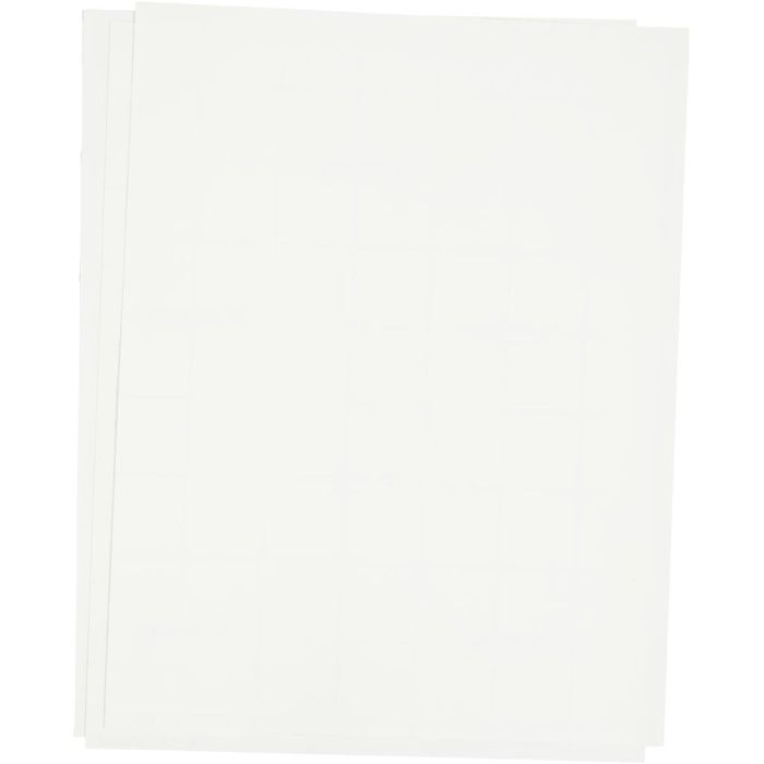 Transfer vellen, vel 21,5x28 cm, voor donker en licht textiel, wit, 3 vel/ 1 doos