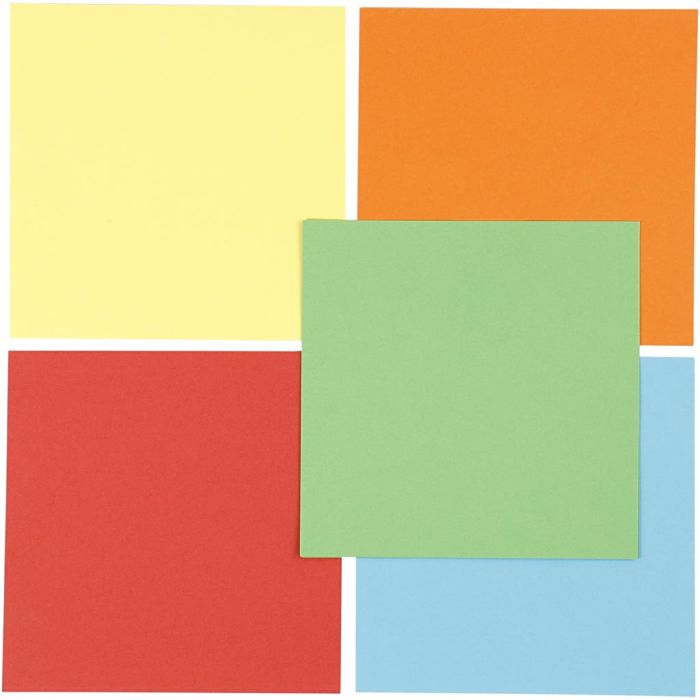 Origamipapier, afm 15x15 cm, 80 gr, 5x10 vel/ 1 doos