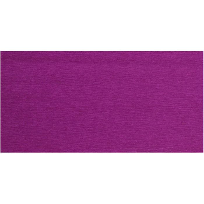 Crepepapier, vel 50x250 cm, violet, 10 vouw/ 1 doos