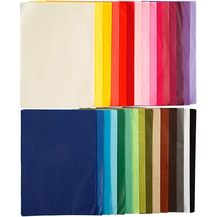 Tissuepapier, A4, vel 210x297 mm, 17 gr, 30x10vel/ 1 doos