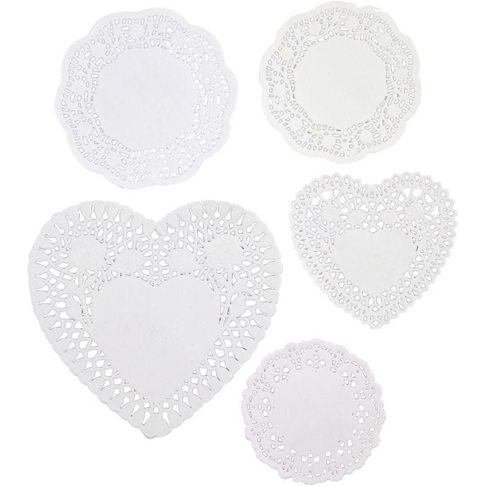 Cakeservetten, afm 9-14,5 cm, 5x80stuk/ 1 doos