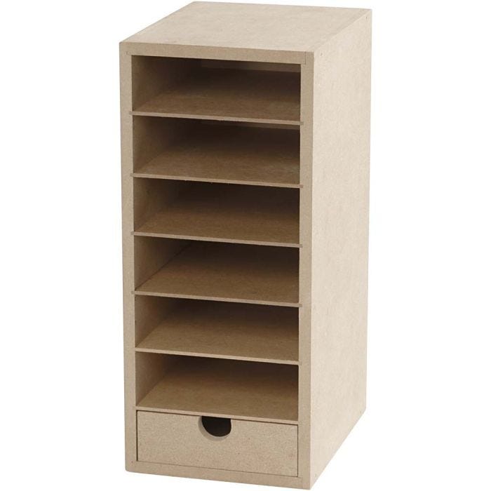 Papier opslag unit, H: 31,5 cm, D: 18 cm, B: 14 cm, A6, 1 stuk