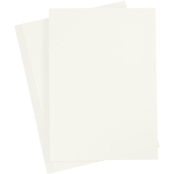Gekleurd Karton, A4, vel 210x297 mm, 180 gr, off-white, 20 vel/ 1 doos