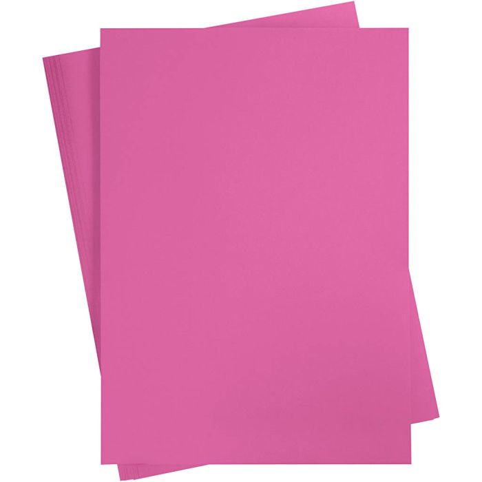 Gekleurd Karton, A2, vel 420x594 mm, 180 gr, roze, 100 vel/ 1 doos