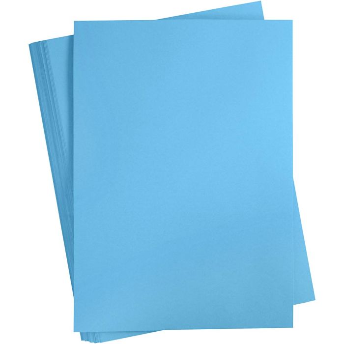 Gekleurd Karton, A2, vel 420x594 mm, 180 gr, turquoise, 100 vel/ 1 doos