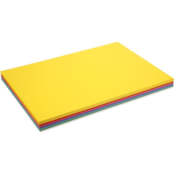 Lentekarton, A2, vel 420x594 mm, 180 gr, diverse kleuren, 20 div vellen/ 1 doos