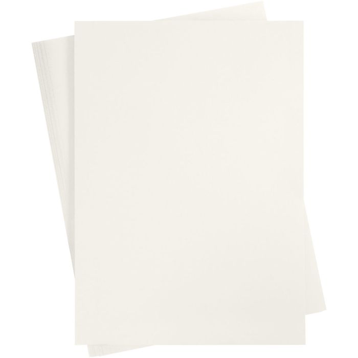 Gekleurd Karton, A2, vel 420x594 mm, 180 gr, off-white, 10 vel/ 1 doos