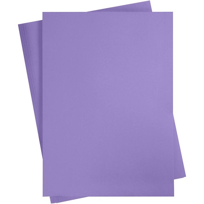 Gekleurd Karton, A2, vel 420x594 mm, 180 gr, paars, 10 vel/ 1 doos