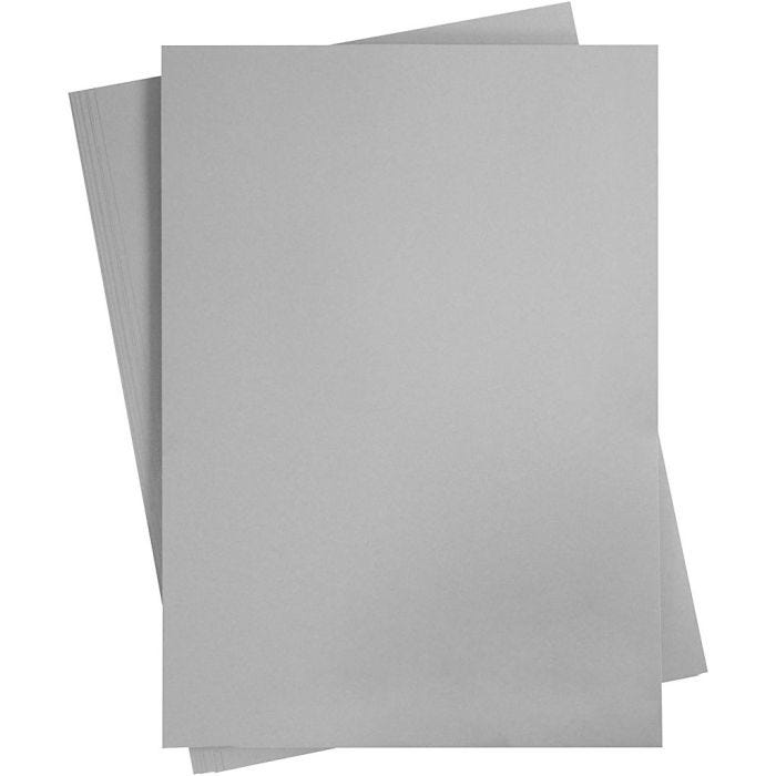 Gekleurd Karton, A2, vel 420x594 mm, 180 gr, grijs, 10 vel/ 1 doos