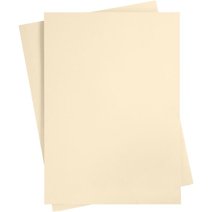 Gekleurd Karton, A2, vel 420x594 mm, 180 gr, licht beige, 10 vel/ 1 doos