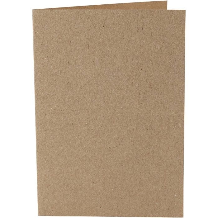 Kaarten, afmeting kaart 10,5x15 cm, 220 gr, naturel, 10 stuk/ 1 doos