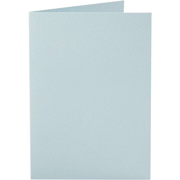 Kaarten, afmeting kaart 10,5x15 cm, 220 gr, lichtblauw, 10 stuk/ 1 doos
