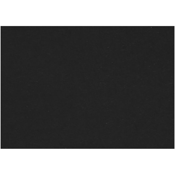 Gekleurd Karton, A4, vel 210x297 mm, 200 gr, zwart, 100 vel/ 1 doos