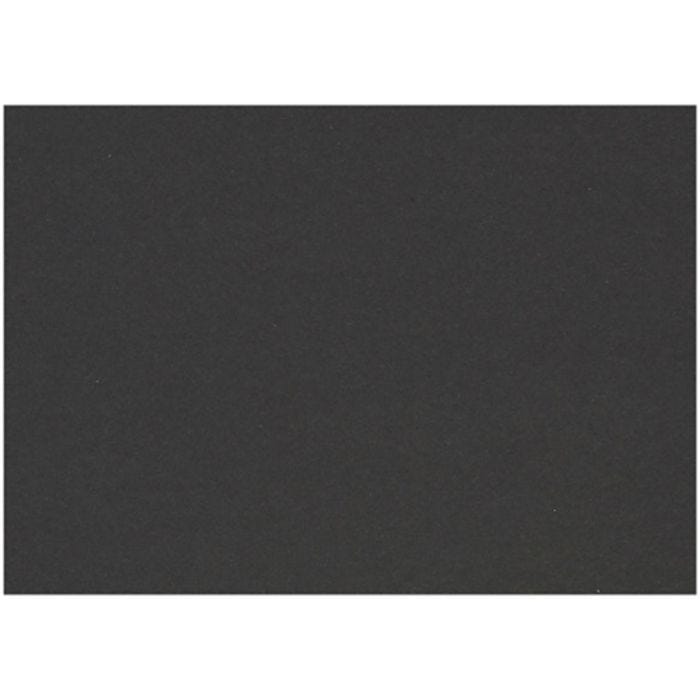 Gekleurd Karton, A6, vel 105x148 mm, 200 gr, zwart, 100 vel/ 1 doos