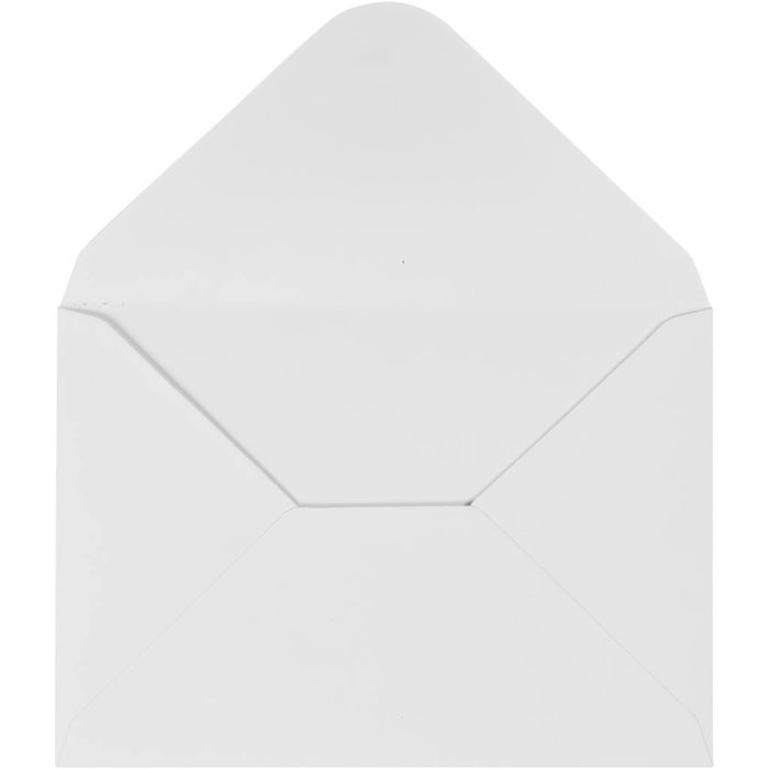 Enveloppen, afmeting envelop 11,5x16 cm, 110 gr, wit, 10 stuk/ 1 doos