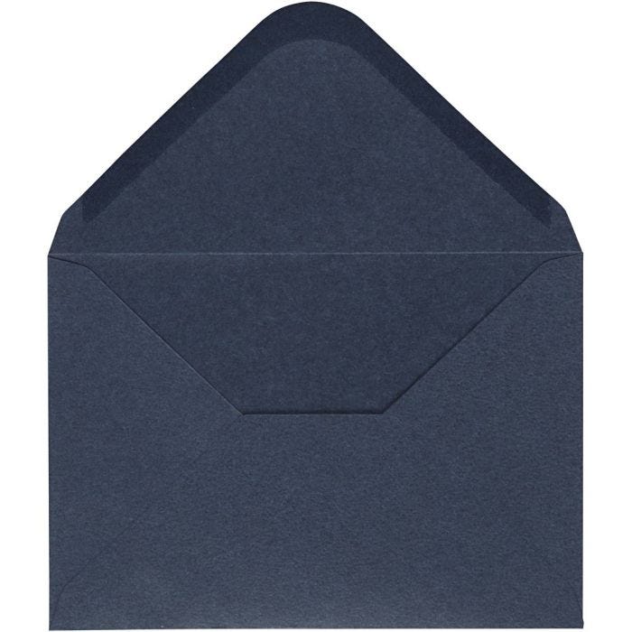 Envelop, afmeting envelop 11,5x16 cm, 110 gr, blauw, 10stuk/ 1 doos