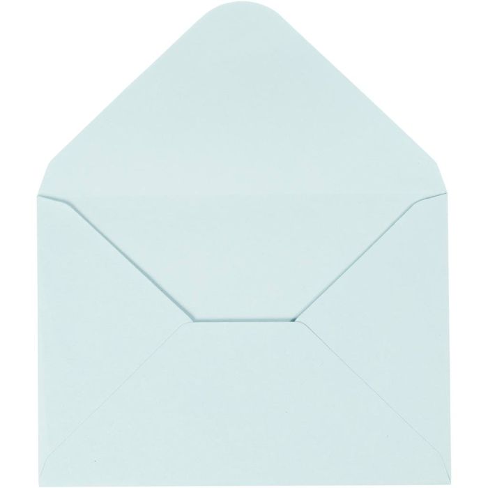 Enveloppen, afmeting envelop 11,5x16 cm, 110 gr, lichtblauw, 10 stuk/ 1 doos